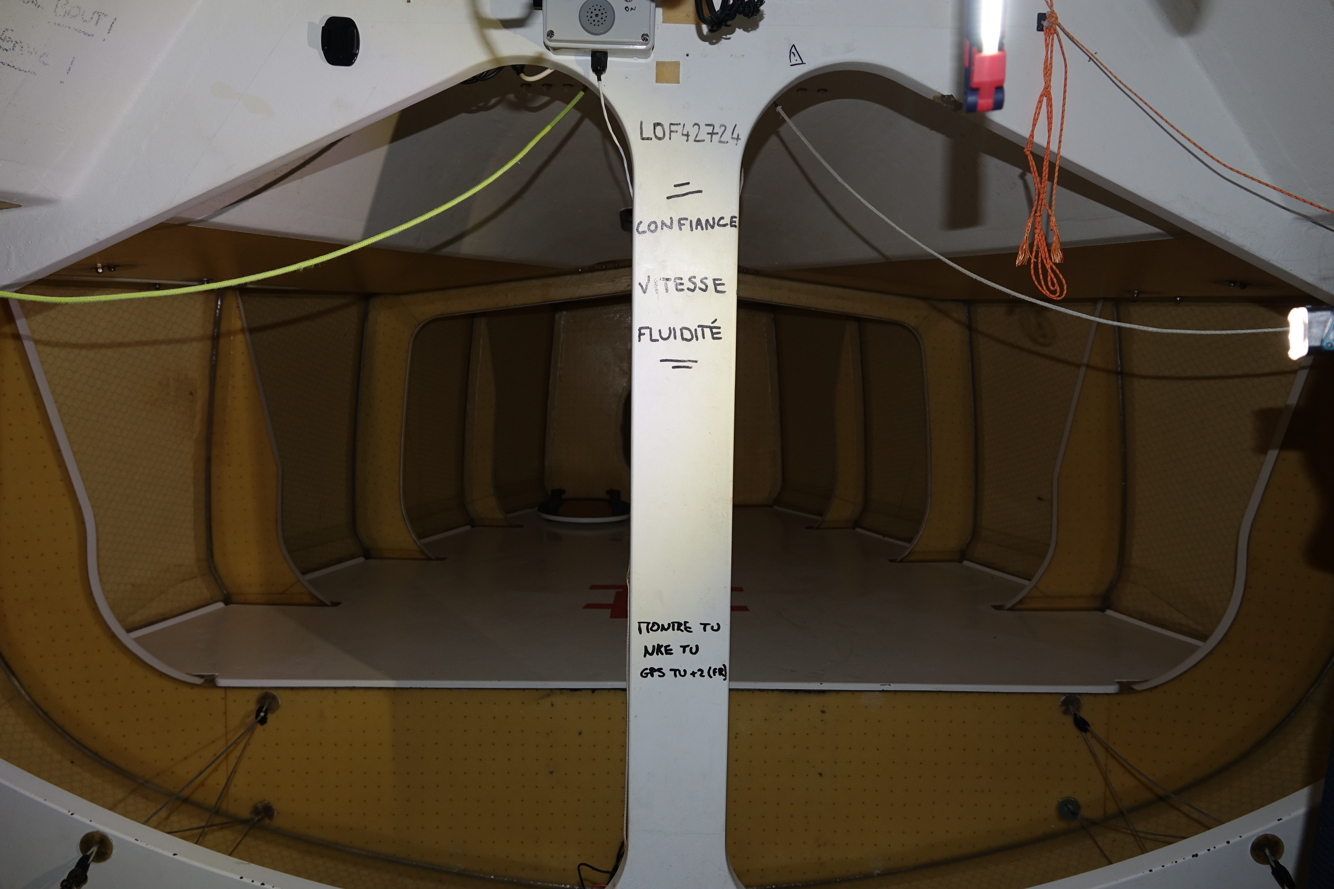 Vue de la cabine du bateau