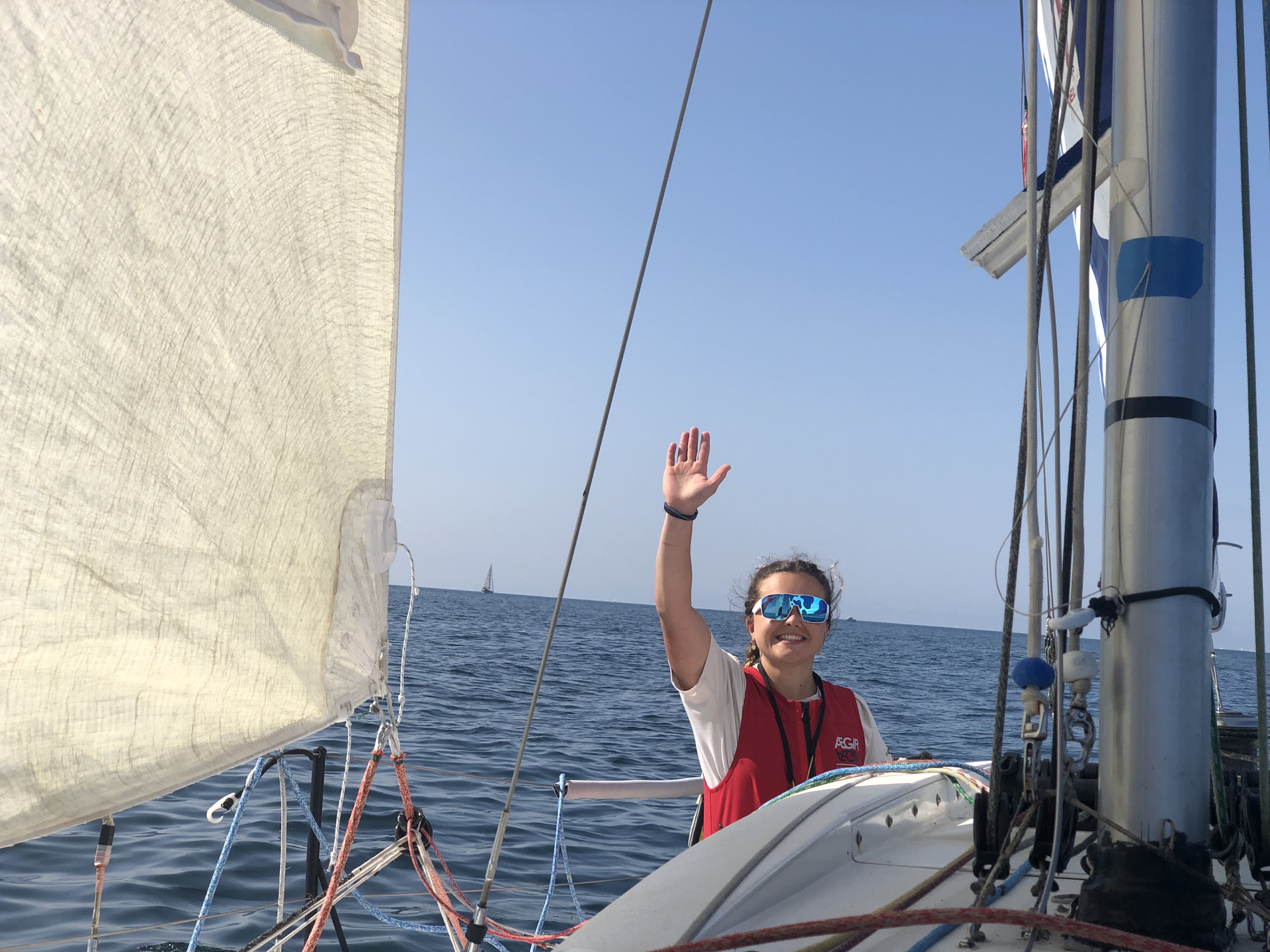 Portrait du bateau de face